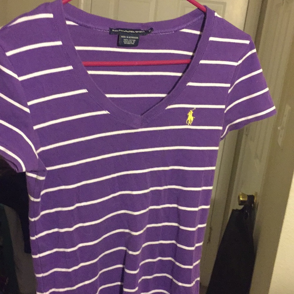 purple Ralph Lauren Sport tee!